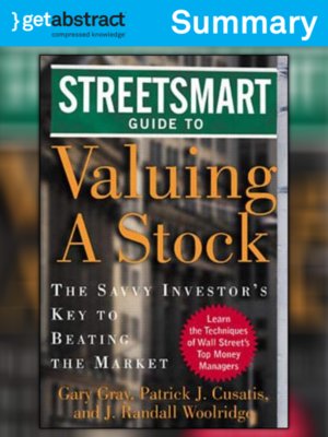 cover image of The Streetsmart Guide To Valuing A Stock (Summary)
